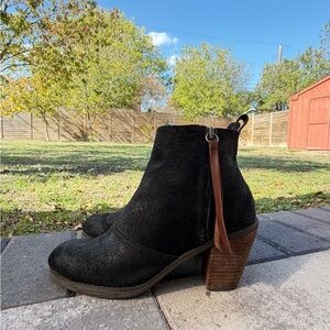 Black Suede “Joust” Dolce Vita Ankle Boots